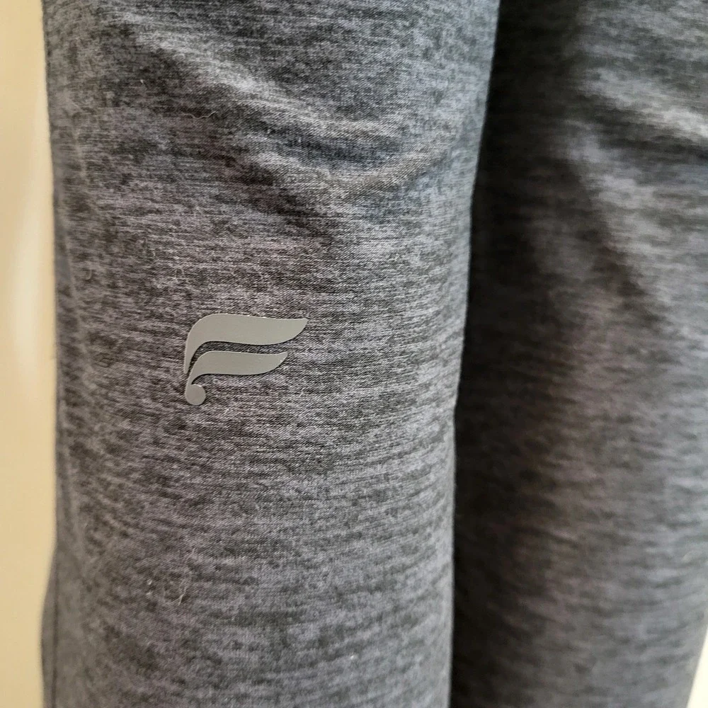 Fabletics‎ Heatherflex High Waisted Flare Leggings Dark Heather Gray Size Small - Picture 7 of 10